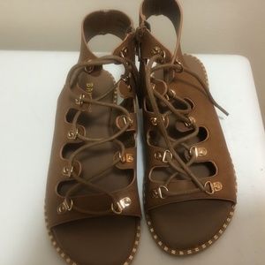 Women's Tan Sandals, 5.5